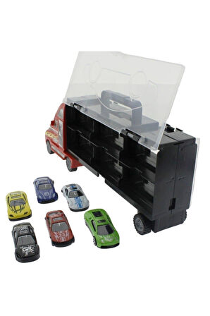 Taşınabilir Die Cast Metal Araçlı Kamyon