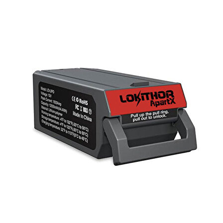 Lokithor LIPO 14.8Volt Li-Polimer 1500A Takviye Gücü APARTX ile Uyumlu Yedek Akü