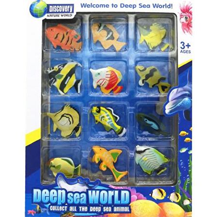 Balık Modelleri Mega 12'li Balık Seti - Balık Türleri