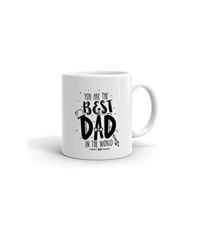 Kişiye Özel Kupa Best Dad Babalar Günü Bardak