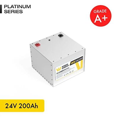 24V 200Ah LiFePO4 Platinum Series Bluetooth'lu Lityum Demir Fosfat Akü 