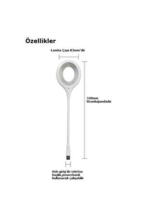 Sesli Komut Özellikli Usb Led Aydınlatma Lambası