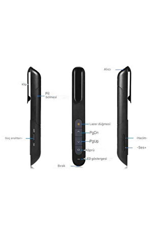 Wireless Presenter Kablosuz Lazer Kalem Sunum Kumandası
