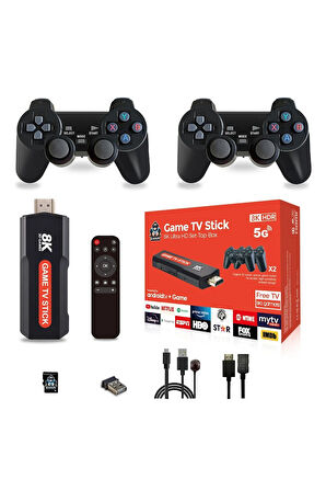 Q9 10000+ Retro Arcade Oyun Konsolu & 8K Ultra HD Android TV Box Netflix YouTube Google Uyumlu