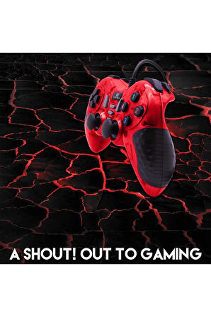Pc Uyumlu Usb Dual Shock Titreşimli Joystick Oyun Kolu-cfl-2586