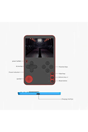 Rs60 500 Oyun Mini Ultra Slim 2.4inç Oyun Konsolu