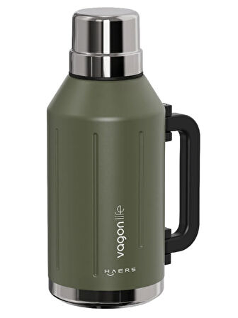Vagonlife Çelik Termos 1200 ml Yeşil