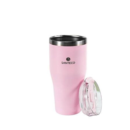 Santeco Coffee Tumbler Termos 590 Ml - Sakura Pink