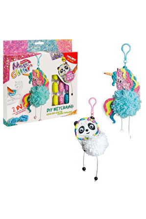 Hobi Set Magic Glitter Anahtarlık 2 IN 1 Set