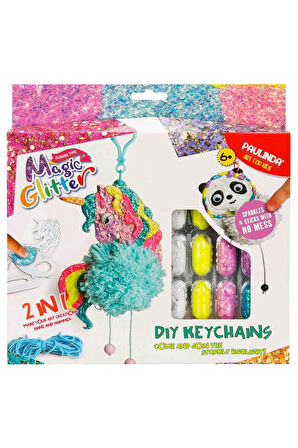 Hobi Set Magic Glitter Anahtarlık 2 IN 1 Set