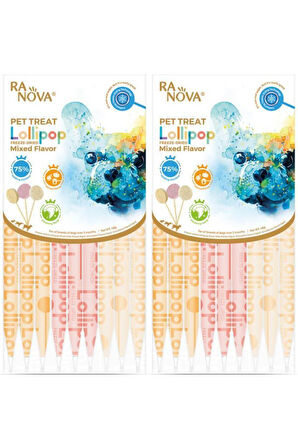 Ranova Köpekler için Karışık Lezzetli Lolipop 8gr 6'lı Paket - 2 Adet
