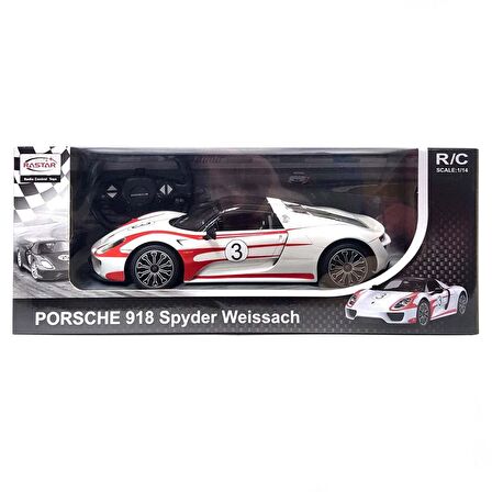 1:14 Uzaktan Kumandalı Porsche 918 Spyder Weissach Işıklı Araba 32 cm. - Siyah