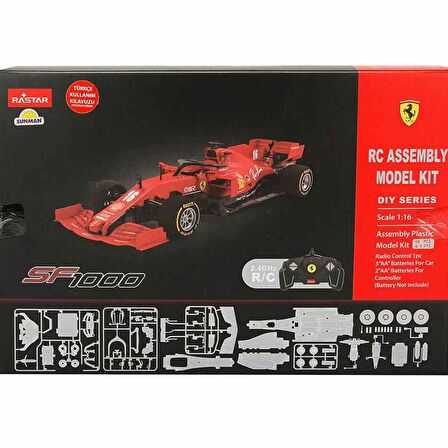 Uzaktan Kumandalı Model Araç Ferrari SF1000 Montaj Kiti 1:16 Ölçekli