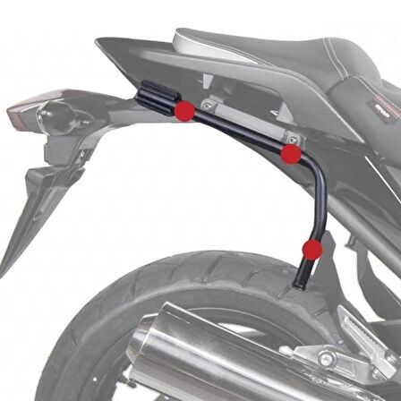 Shad Bajaj Pulsar 150/NS200 (2014/18)-200NS (2014/21) Yan Çanta Taşıyıcı