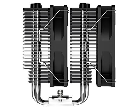 ID-COOLING SE-206-XT 4Pin PWM 2x120mm İşlemci Soğutucu