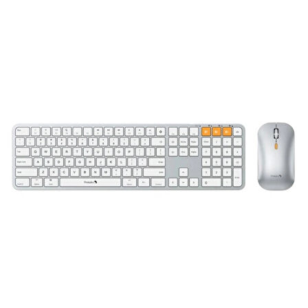 ProtoArc KM100-A Beyaz Gümüş Bluetooth Mac Uyumlu Klavye Mouse Seti (CP012798)