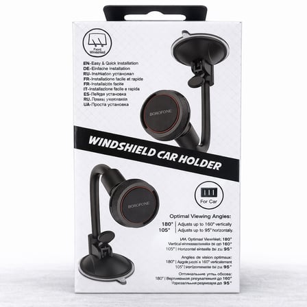 Borofone BH18 Araç İçi Telefon Tutucu Vantuzlu Mıknatıslı Cam ve Torpido Uyumlu