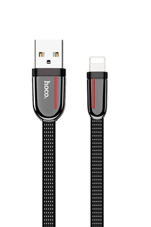 Hoco. U74 USB to Lightning Şarj Data Kablosu - Siyah