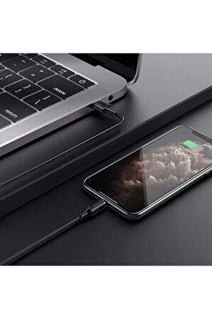 Manyetik Uçlu iPhone 11 12 13 14 Serisi Uyumlu 1 Metre Şarj Kablo Mıknatıs Lightning Uçlu BX41