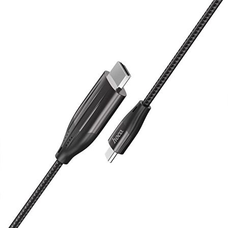 HOCO UA16 Type-C to HDMI 4K 30hz Ses ve Görüntü Aktarma Kablosu SİYAH