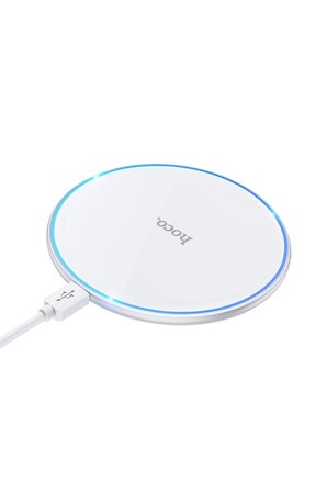 Hoco. CW6 Pro Easy 15W 1M Kablosuz Magsafe Şarj Cihazı - Beyaz