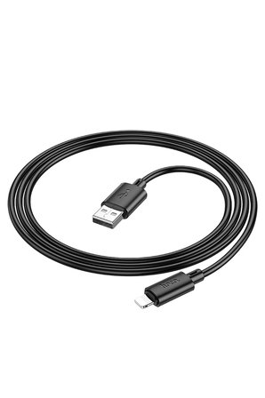 Hoco. X88 1M USB to Lightning Şarj Data Kablosu - Siyah