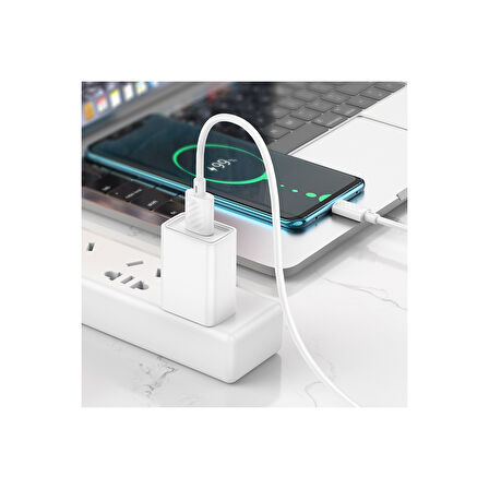 Hoco X88 USB to Type-C Şarj Kablosu 1M - Beyaz