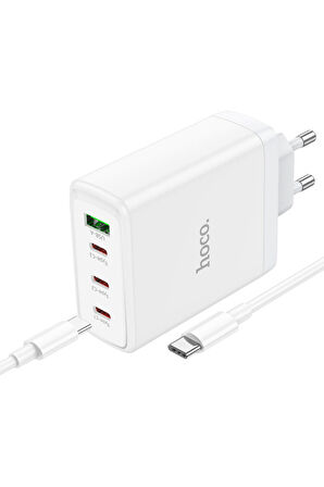 Hoco N31 Leader PD Hızlı Şarj Özellikli 100W Type-C ve USB Şarj Çıkışlı Gan Teknoloji Şarj Başlığı