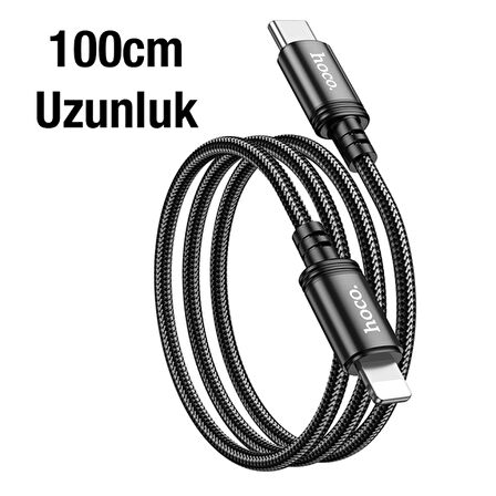 HOCO X89 PD 20W Type-C to iPhone Lightning Hızlı Şarj ve Data Kablosu (Siyah)