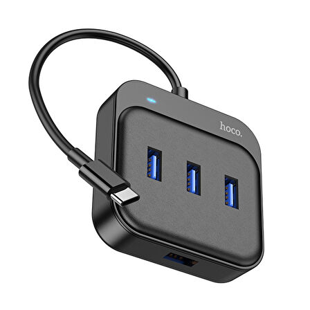 Hoco HB31 4in1 Type-C to 4x USB3.0 HUB Çevirici Dönüştürücü Adaptör 0.2m