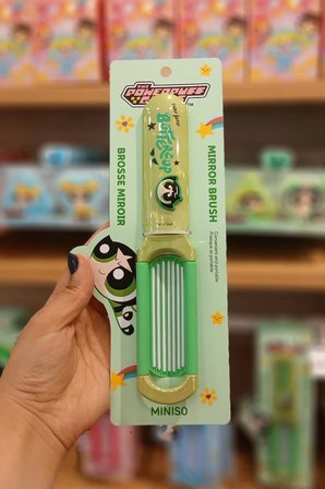 Powerpuff Girls Lisanslı Aynalı Saç Fırçası - Buttercup