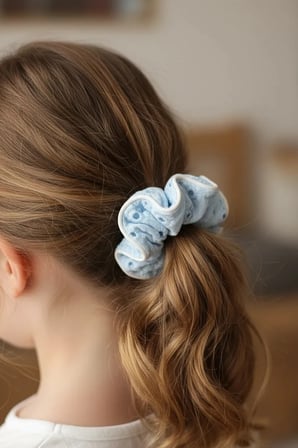 Miniso Lisanslı Fashion Serisi Düz Renk Dantel Saç Lastiği 13 Cm