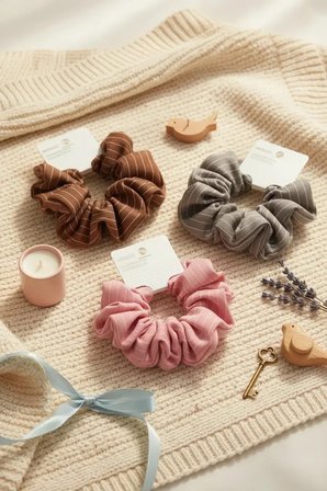 Miniso Lisanslı Fashion Serisi Çizgili Saç Lastiği 14 Cm