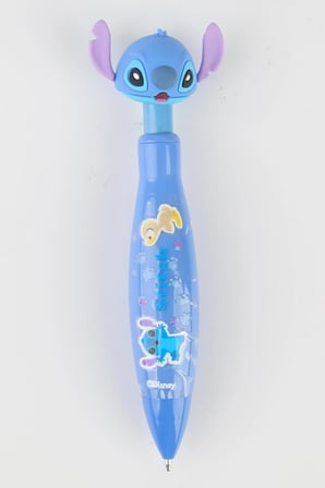 Disney Lisanslı Stitch Kafa Figürlü Tükenmez Kalem Akıcı Yazım 1.0mm 14,5 Cm