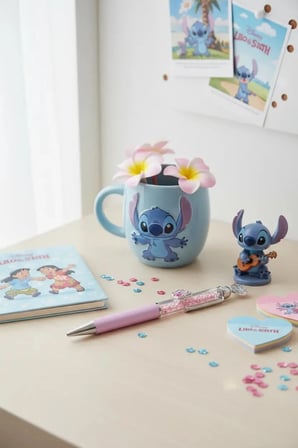 Disney Lisanslı Angel Kalp Figürlü Döndürülebilen Metal Kalem Pembe Şık 15,5 Cm