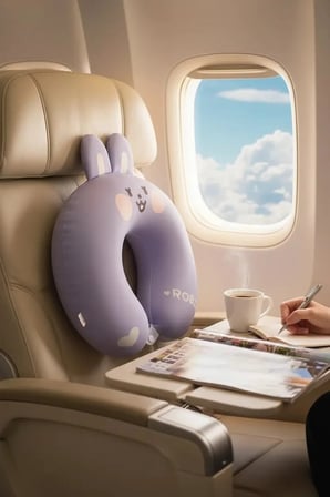 Miniso Lisanslı Mini Pals Robin Bunny Boyun Yastığı 30 Cm – Hafızalı Köpük Konfor