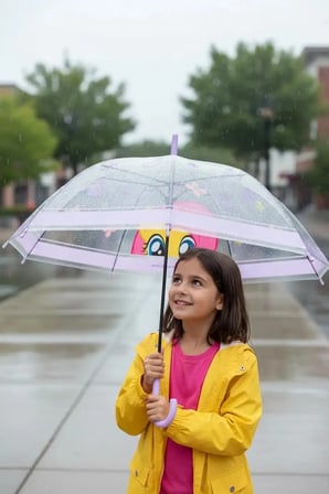 My Little Pony Lisanslı Fluttershy Şeffaf Uzun Saplı Şemsiye
