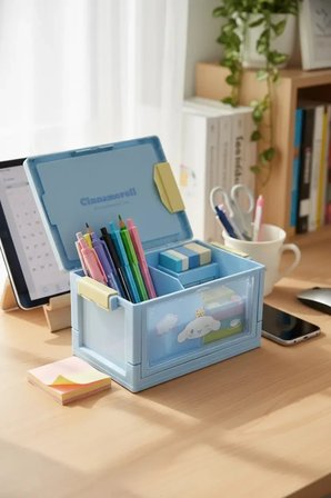 Sanrio Lisanslı Cinnamoroll Mini Bavul Saklama Kutusu – Dekoratif Düzenleyici 12 Cm