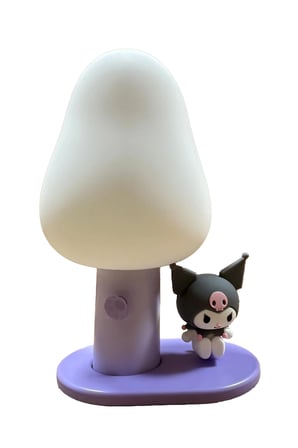 Sanrio Lisanslı Kuromi LED Gece Lambası – Yumuşak Işıklı Dekoratif 10,5 Cm