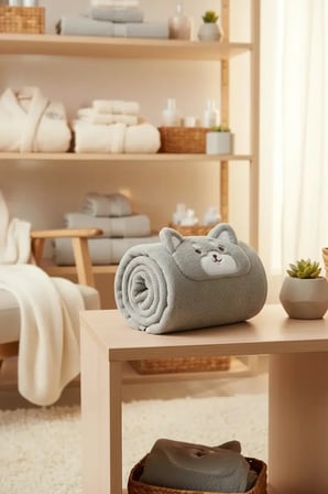 Miniso Lisanslı Sevimli Hayvanlar Serisi Shiba Inu Emici Saç Havlusu – Hızlı Kuruyan Yumuşak Mikrofiber Saç Bonesi 80 Cm