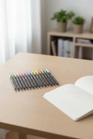Miniso Lisanslı Butterbear Serisi 12 Renkli Boya Kalemi Seti Ahşap Gövdeli 19.8 Cm