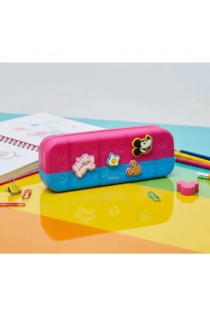 Disney Lisanslı Mickey Mouse 21,5 Cm Fermuarlı Kalemlik – Oymalı Özel Seri