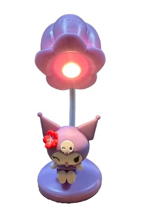Sanrio Lisanslı Kuromi Yaz Plajı Serisi Göz Yormayan LED Aydınlatmalı Dekoratif Mini Masa Lambası