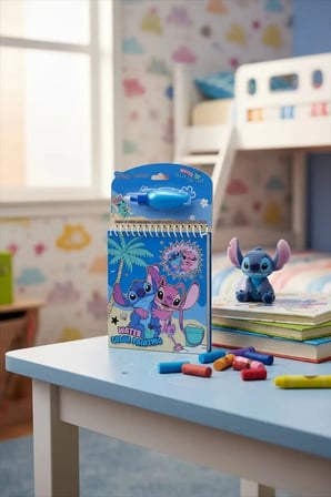 Disney Lilo & Stitch Lisanslı Stitch ve Angel Temalı Sihirli Suyla Renklenen Yeniden Kullanılabilir Aktivite Seti