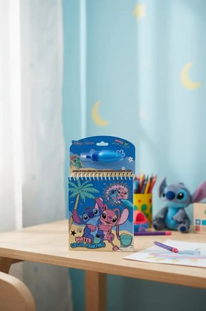 Disney Lilo & Stitch Lisanslı Stitch ve Angel Temalı Sihirli Suyla Renklenen Yeniden Kullanılabilir Aktivite Seti