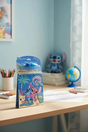 Disney Lilo & Stitch Lisanslı Stitch ve Angel Temalı Sihirli Suyla Renklenen Yeniden Kullanılabilir Aktivite Seti