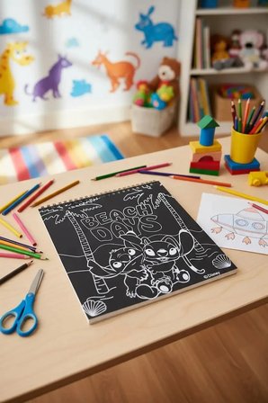 Disney Lilo & Stitch Lisanslı Stitch Koleksiyonu Kazıma ve Çizik Boyama Aktivite Seti
