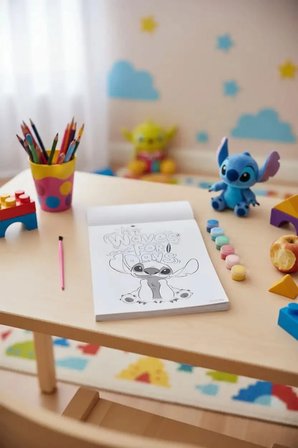 Disney Lilo & Stitch Lisanslı Stitch Koleksiyonu 12 Farklı Sahne İçerikli Boyama Seti