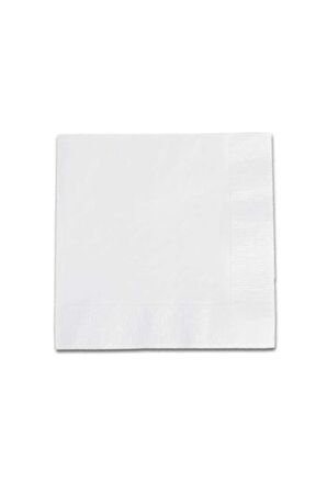 Tek Renk Peçete 33X33 Beyaz 16'lı