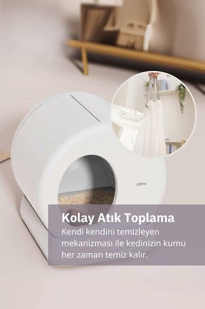 Ubtech Ucat C10 Pro Kameralı Akıllı Kedi Tuvaleti (Sıfır - Kutu Hasarlı)